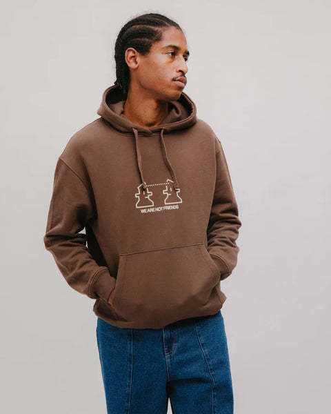 We Are Not Friends Creations Hoodie - Brown