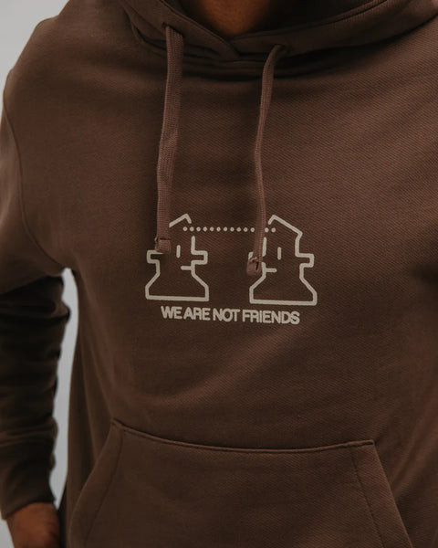 We Are Not Friends Creations Hoodie - Brown