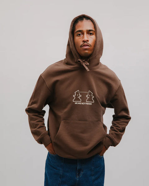 We Are Not Friends Creations Hoodie - Brown