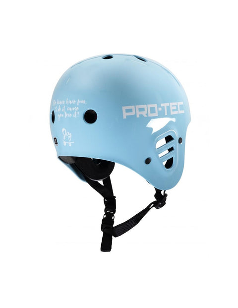 PRO-TEC Full Cut Certified Helmet - Sky Brown Blue